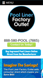 Mobile Screenshot of poollinerfactoryoutlet.com